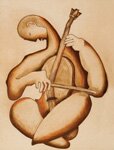 "Tunes Inside All of Us - #2/10" - Lithographs by Alexandra Nechita