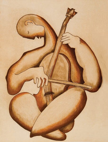 "Tunes Inside All of Us - #2/10" - Lithographs by Alexandra Nechita