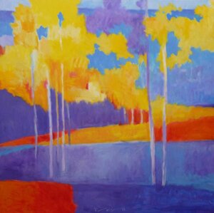 "On Hyde Park Road" - Oil Painting by Marshall Noice