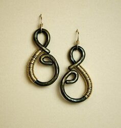 Passages Earrings - Metal Earrings by Valerie Ostenak