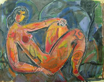 "Woman Reclining" - Oil Painting by Bill Rane