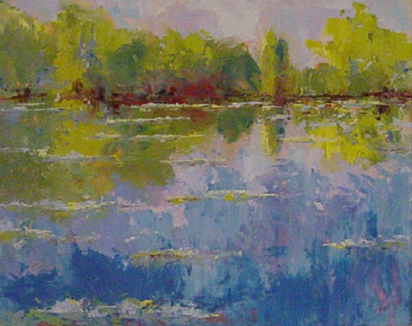 "Pond Light" - Artwork by Cynthia Reid