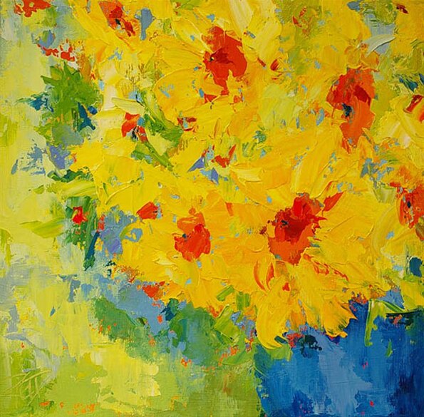"Sunflower Color" - Landscape Artistry by Cynthia Reid