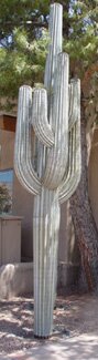 "14 ft Saguaro Cactus with 7 Arms" - Metal & Steel Sculpture by Eric Richard Cactus