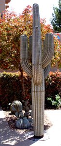 "Prickly Pear, Barrel & Saguaro Cacti" - Metal & Steel Sculpture by Eric Richard Cactus