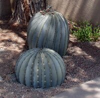 "Barrel Cactus" - Metal & Steel Sculpture by Eric Richard Cactus