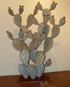 "Prickly Pear Cactus" - Southwestern Steel Sculptures by Eric Richard Cactus