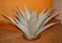 "Sawtooth Cactus" - Steel Sculpture by Eric Richard