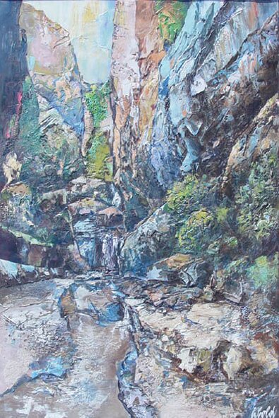 "Canyon Water" - Landscape Art by Hans Schiebold