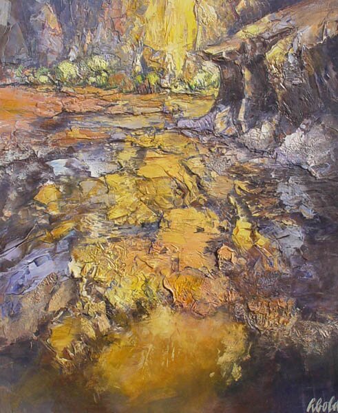 "Yellow Canyon Light" - Landscape Art by Hans Schiebold