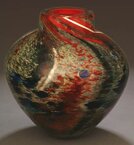 "Aliyah Internal Bowl" - Handblown Glass Bowl by Randi Solin