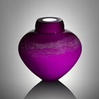 "Purple Nebula" - Glass Vase Artwork by Randi Solin