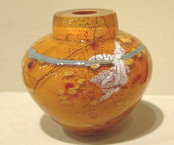 "Sahara Emperor Bowl" - Custom Hand Blown Glass by Randi Solin