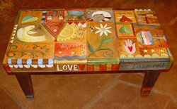 "3 inch Foot Bench" - Wood Furniture by Sticks