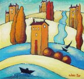 "Harmony of Life" - Encaustic Painting by Slava Tch