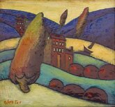 "The Wind Was Still" - Encaustic Painting by Slava Tch