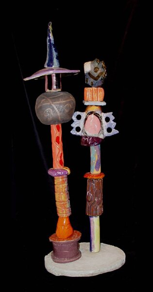 "Arch Friends" - Ceramic Sculpture by Russ Vogt