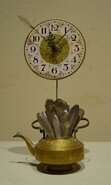 "Clock with Spoons" - Clockworks by Roger Wood