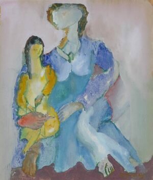 Blue-Mother-w-Yellow-Child-600pix