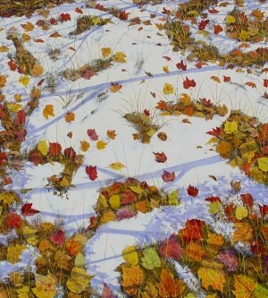 Gerald-Moore-GM53-Leaves-and-Snow