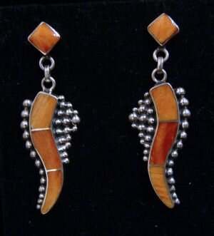Victyor-Yurivilca-VY4-Earrings-orange-spiney-oyster