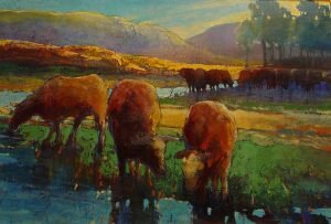 Mark-Gould-MGD135-Herd-2-Water-Ranchlands-968